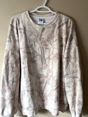 Harlow Beige and Blush Camo Crewneck Sweatshirt